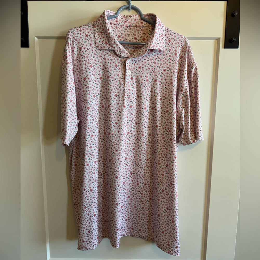 Rhoback Print Polo - XXL - Pink Floral